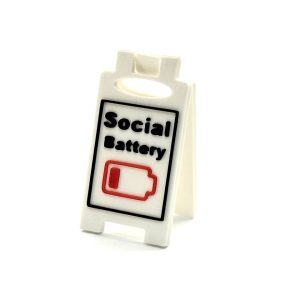 ساین و استند رو میزی Social Battery